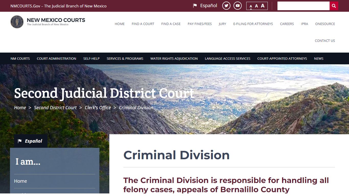 Criminal Division | Second District Court